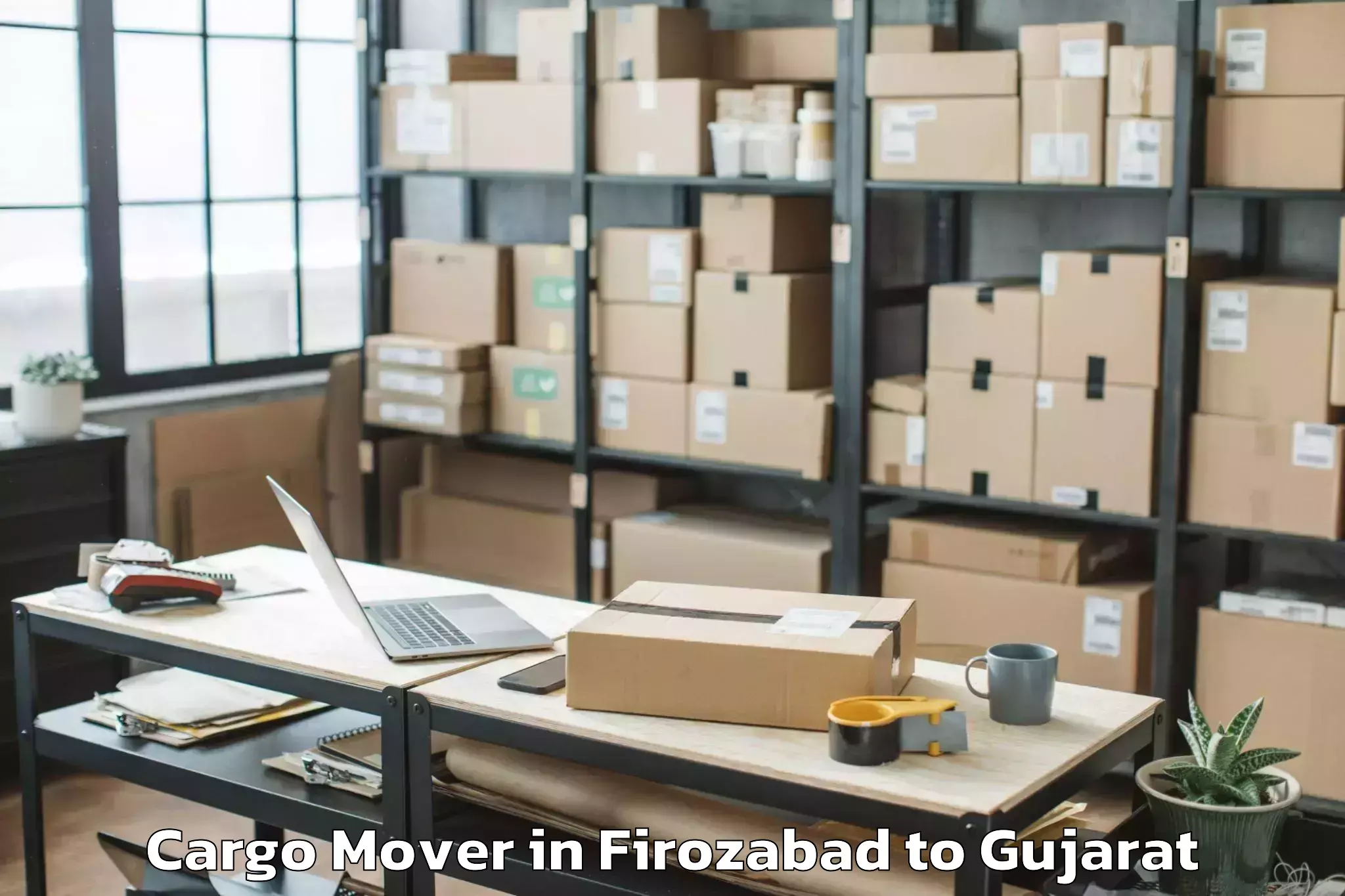 Easy Firozabad to Bansda Cargo Mover Booking